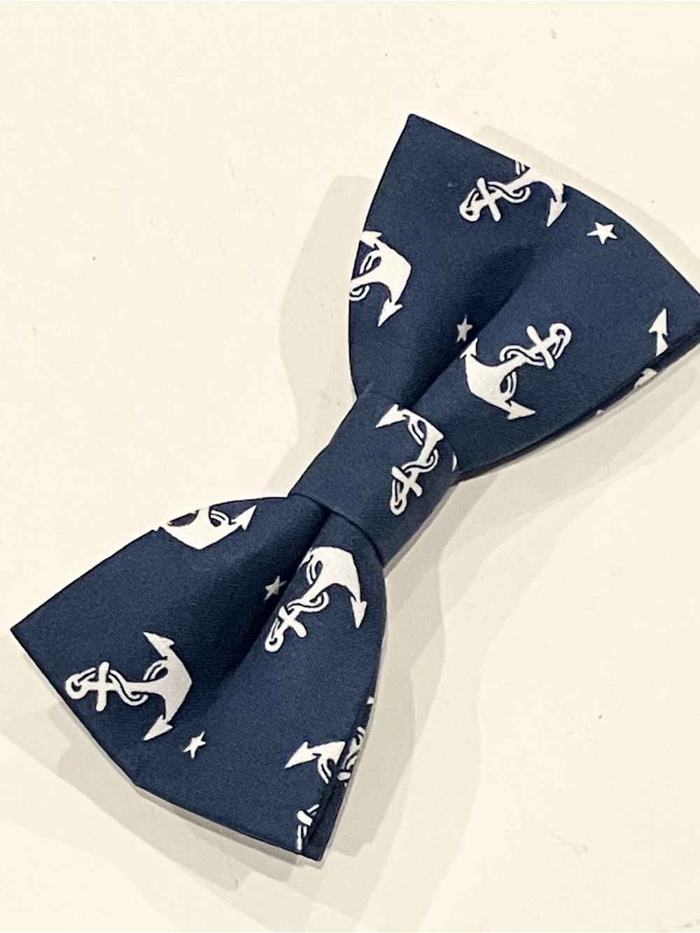 Pet Bowtie in Navy with Anchor Print